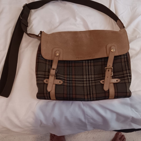 Pendleton Brown and Tan Men's Bag